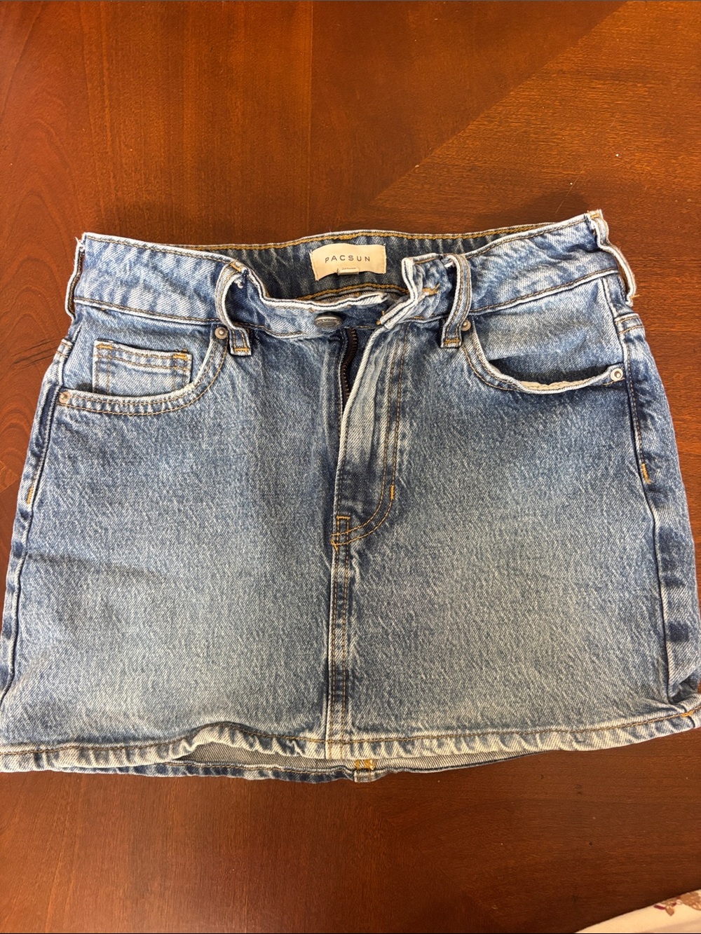 PacSun Medium Blue Denim Mini Skirt